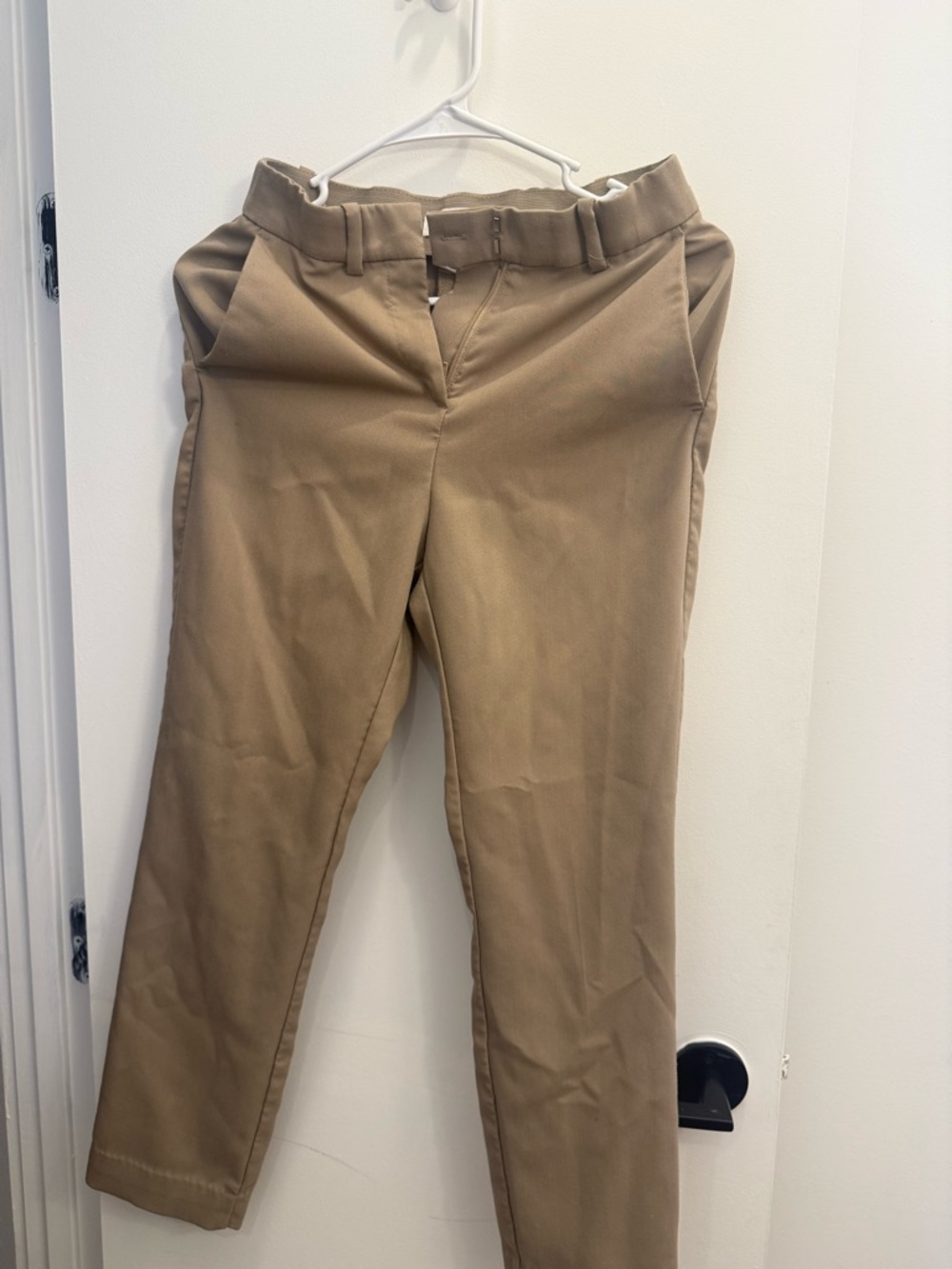 H&M Women's Tan Straight-Leg Pants